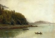Indians Fishing Bierstadt